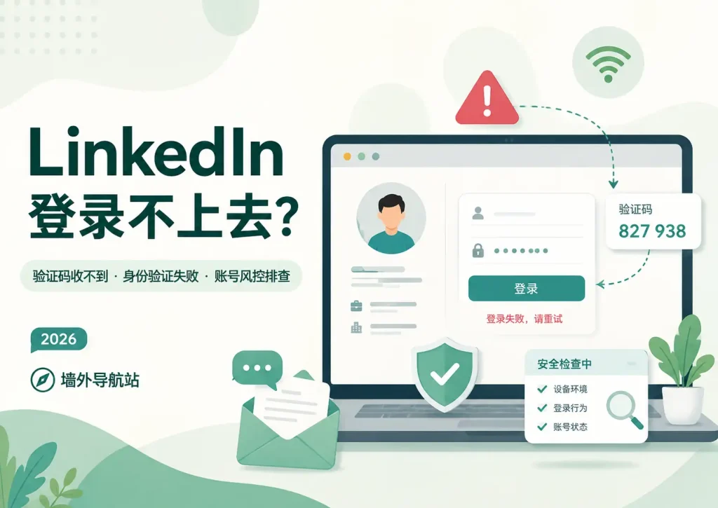 LinkedIn登录不上去、验证码收不到及身份验证失败排查指南